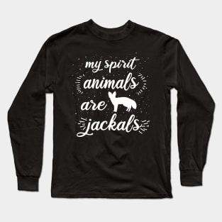 My spirit animal jackal vintage Africa design Long Sleeve T-Shirt